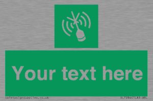 Custom sign safe condition Emergency position beacon